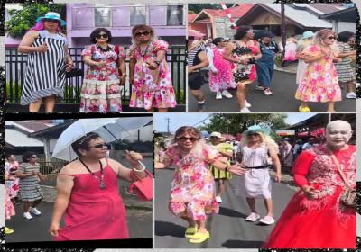 Tampilkan Figura Lucu, Aksi Ari dan Anita 2 Legislator Pukau Warga Matani