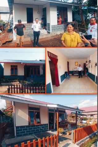 Wow... Bedah Rumah di Tombar, Anggaran 20 Juta Realisasi 200 Juta