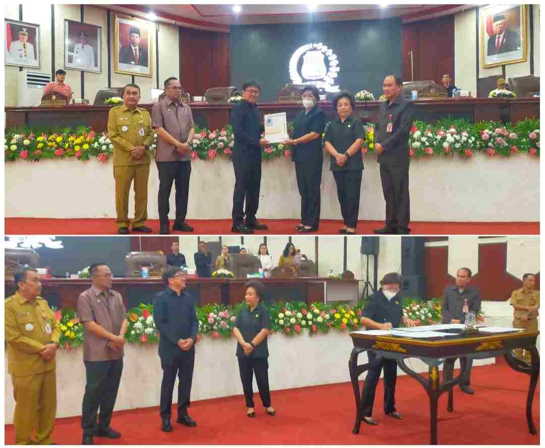 Paripurna DPRD, Walikota-Pimdekot Manado Sepakati KUA-PPAS T A 2025