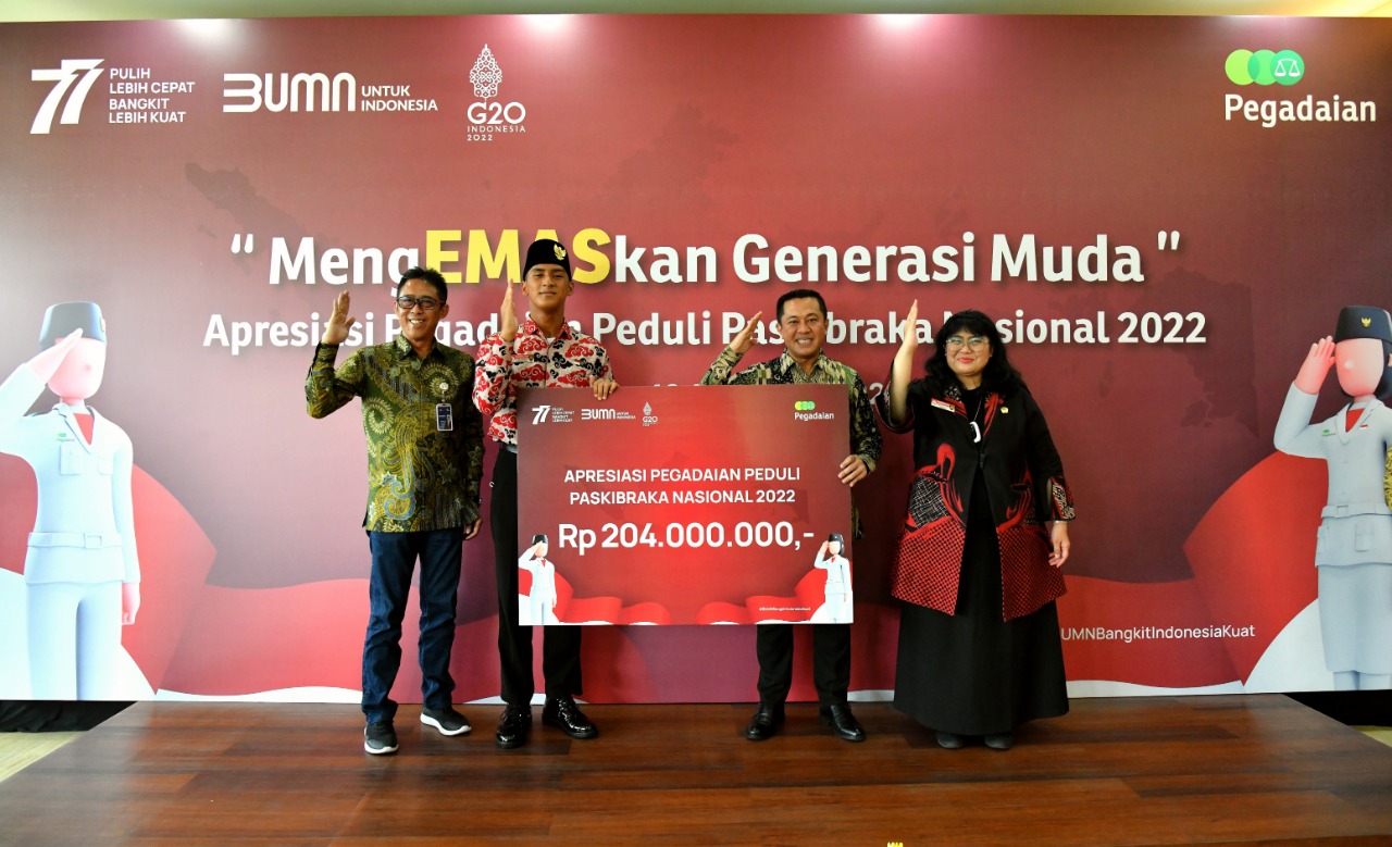 Pegadaian 'MengEMASkan' Paskibraka Dengan Tabungan Emas