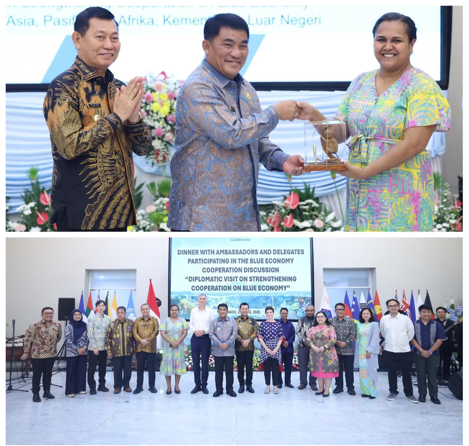 Jajaki Kerjasama Internasional,  Gubenur dan Wagub Sulut Tatap Muka dengan Tamu Diplomatik Negara Sahabat 