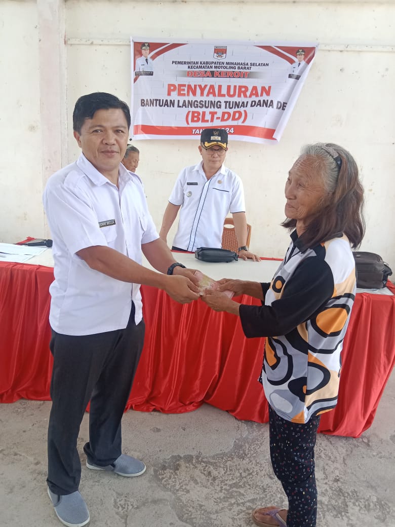 Pemdes Keroit Realisasikan BLT-DD Triwulan I dan II  Untuk 59 KPM