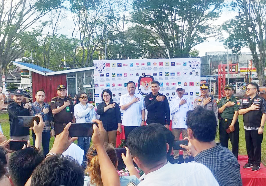 Wawali Manado Sambut Kedatangan Pasukan Kirab Pemilu KPU