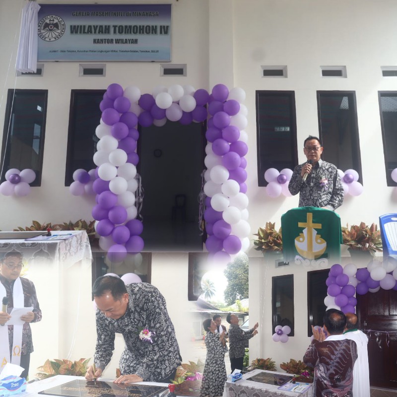 Walikota Tomohon Resmikan Kantor Wilayah Tomohon IV dan Launching Logo HUT Ke-7