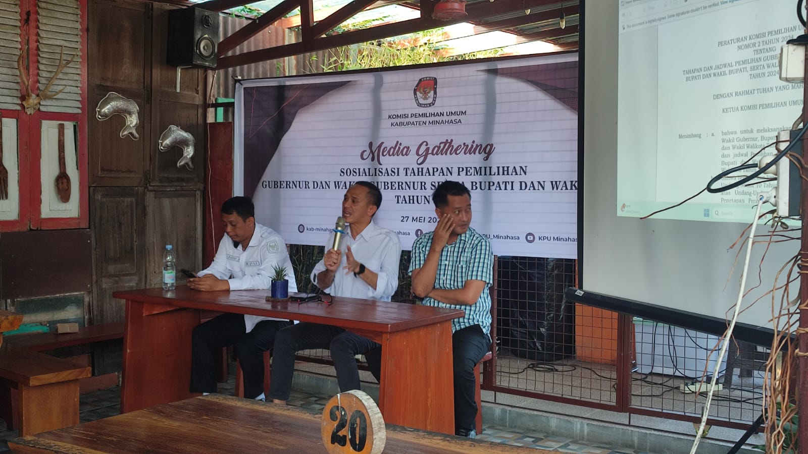 Undang Pers, KPU Minahasa Sosialisasikan Tahapan Pilkada 2024