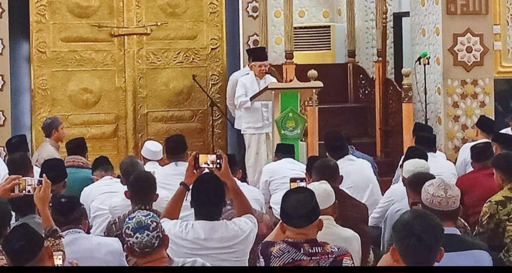 Tausiah Ramadan di Manado, Wapres Maruf Amin: Nafsu Yang Sulit Diobati Yakni Cinta Kepada Kepemimpinan