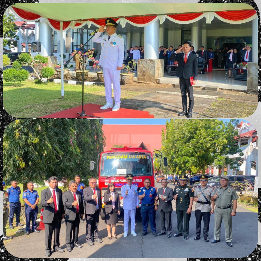 Bupati Minsel Pimpin Upacara Hari Otonomi Daerah ke-30, Terima Hibah Mobil Damkar dari DKI Jakarta