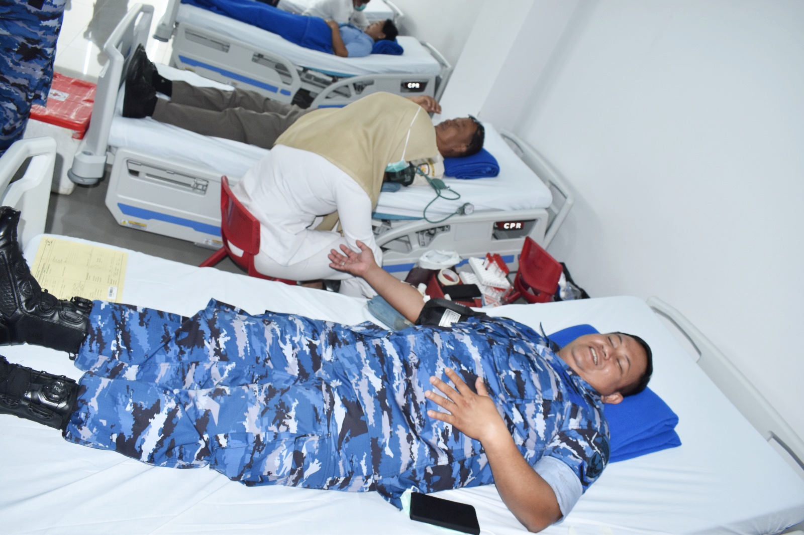 Bantu Stok Darah di Minahasa Utara, Lanud Samratulangi dan RS Sentra Medika ‘Mapalus’