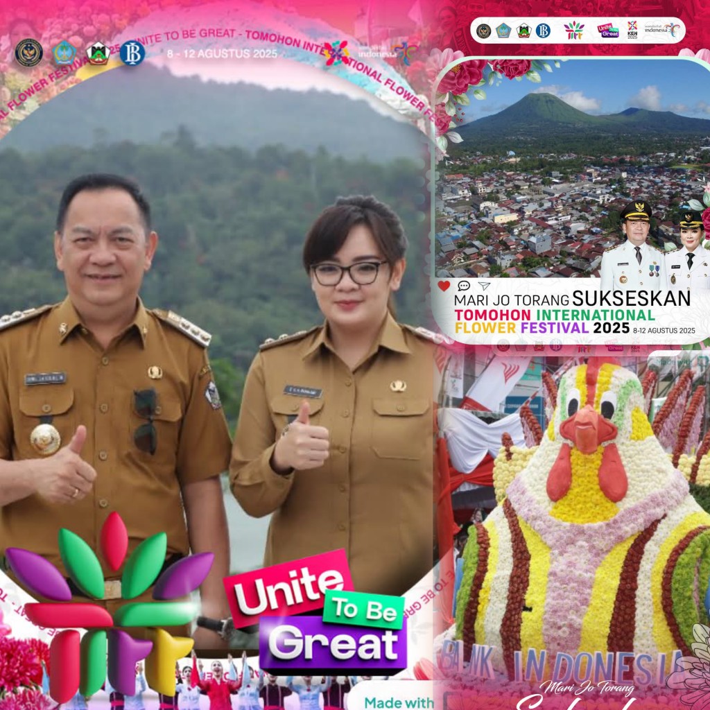 Walikota Tomohon dan Wakil Walikota Ajak Masyarakat Meriahkan TIFF 2025 dengan Semangat Patriotik dan Kebanggaan Kota