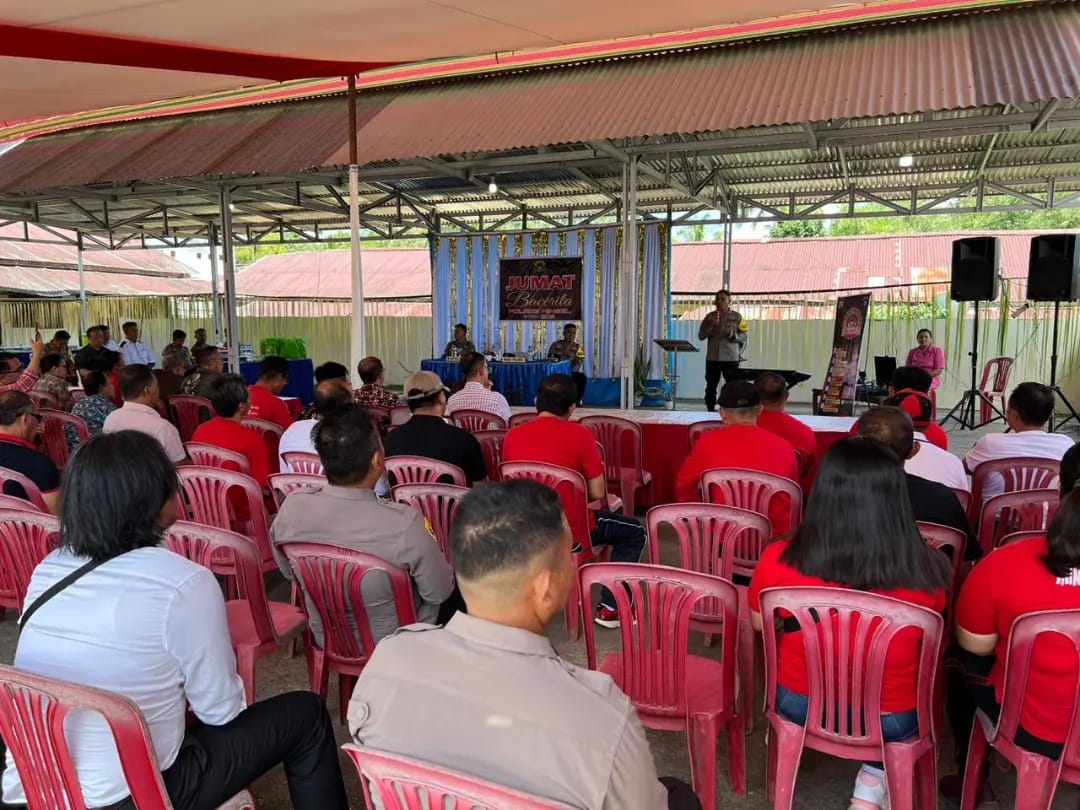 Jumat Bacerita di Motoling, Kapolres Dengarkan Aspirasi Warga dan Sosialisasikan CegahJo