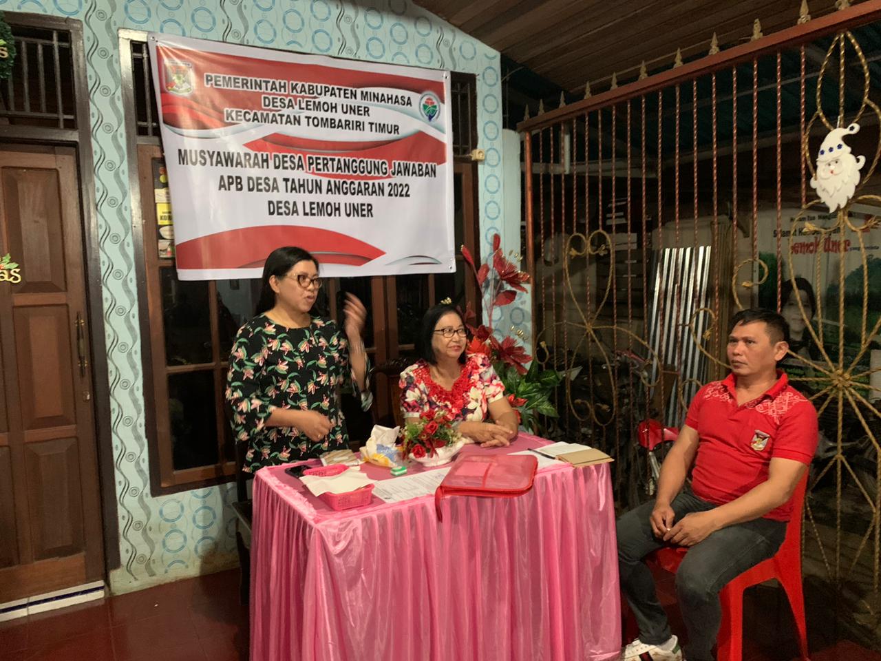 Kumtua Lemoh Uner Pertanggungjawabkan Laporan APBDES 2022 