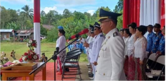Jadi Irup HUT RI ke-78, Camat Motoling Barat Ingatkan Semangat Membangun