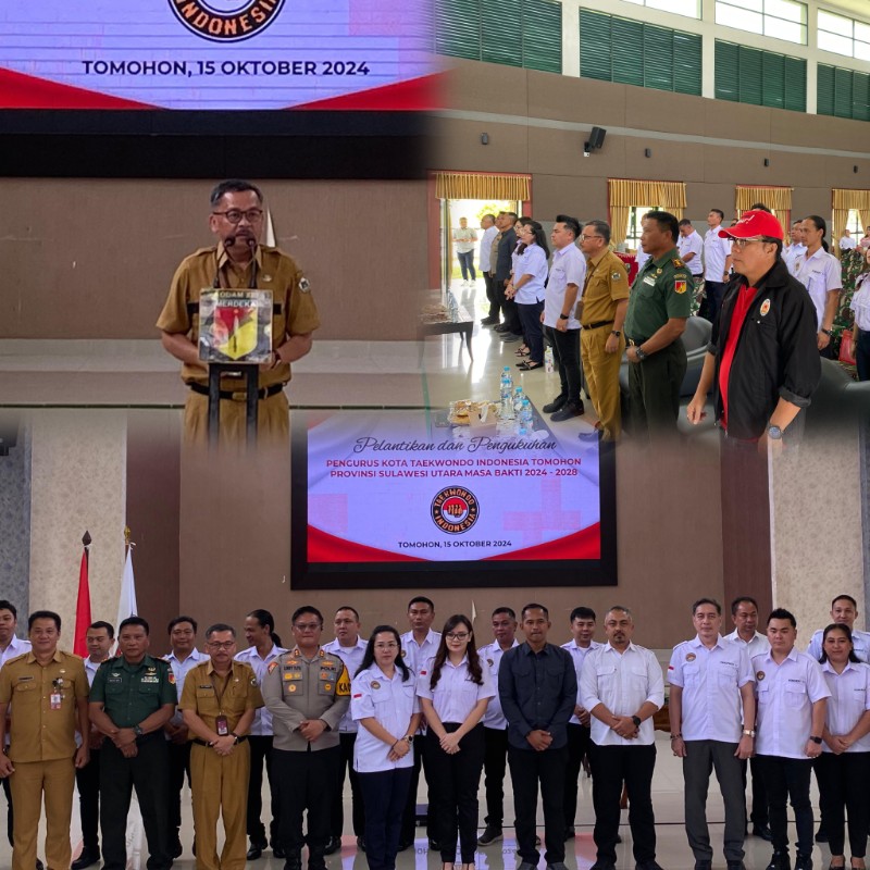 Pengurus Kota Taekwondo Indonesia Tomohon Dilantik