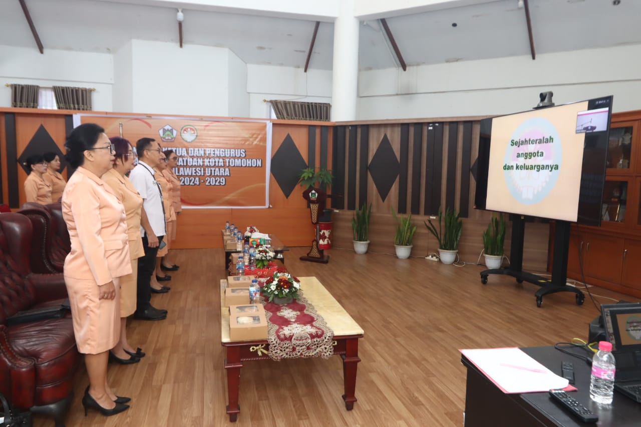 Pengukuhan Dharma Wanita Persatuan Kota Tomohon Periode 2025-2029 Resmi Dilaksanakan