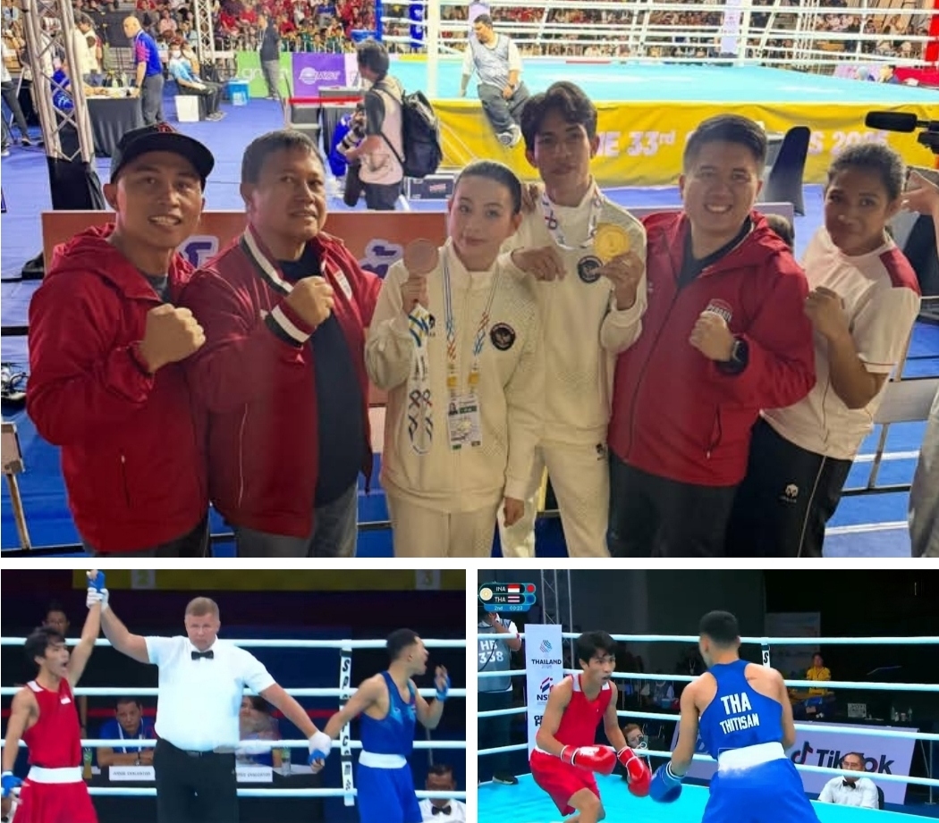 Petinju Manado Vicky Tahumil Jr Gondol Medali Emas ke-89 Indonesia di Sea Games 2025, Kandaskan Atlet Thailand