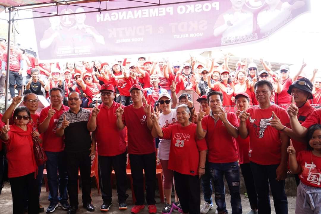Resmikan 9 Posko Pemenangan di Kecamatan Tareran, Warga Komitmen Dukung FDW-TK Lanjutkan Kepemimpinan