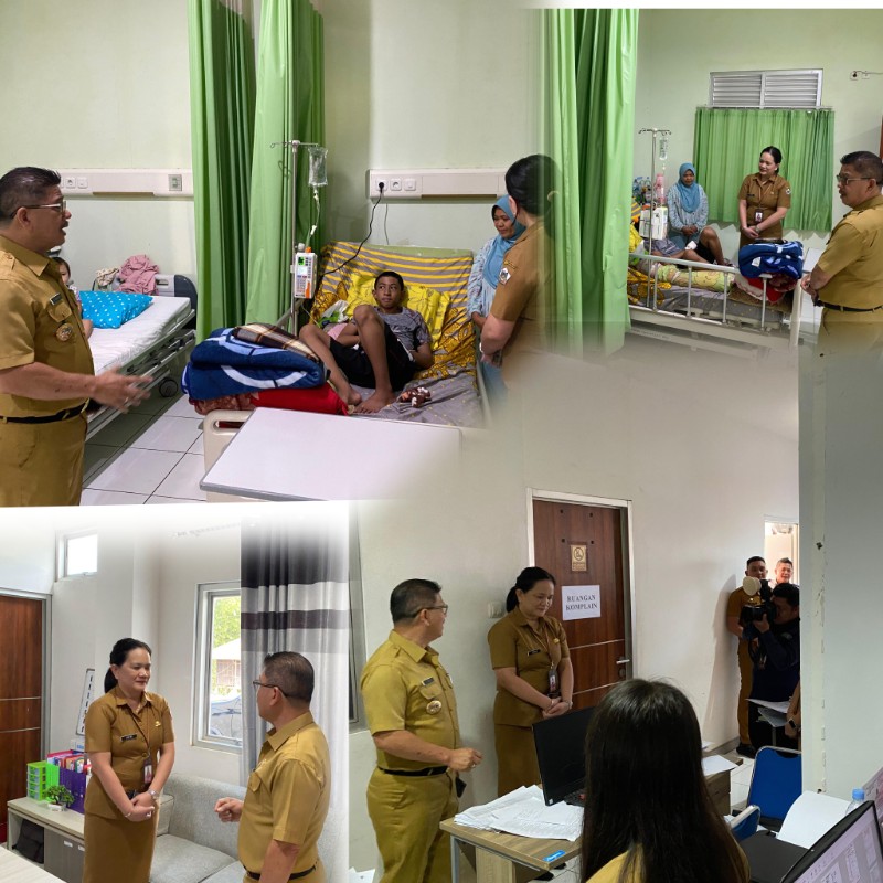 Tinjau RSUD Anugerah, Pjs Wali Kota: Tingkatkan Layanan dan Kebersihan