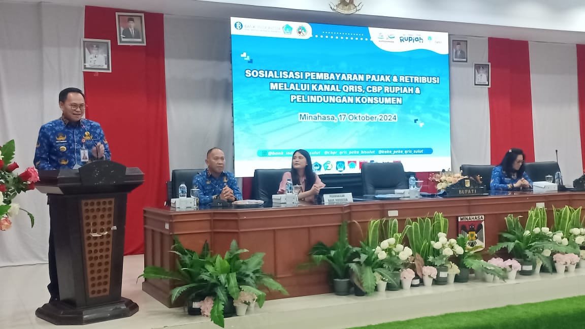 Bupati Tendean Buka Sosialisasi Pembayaran Pajak dan Retribusi Melalui QRIS CBP Rupiah