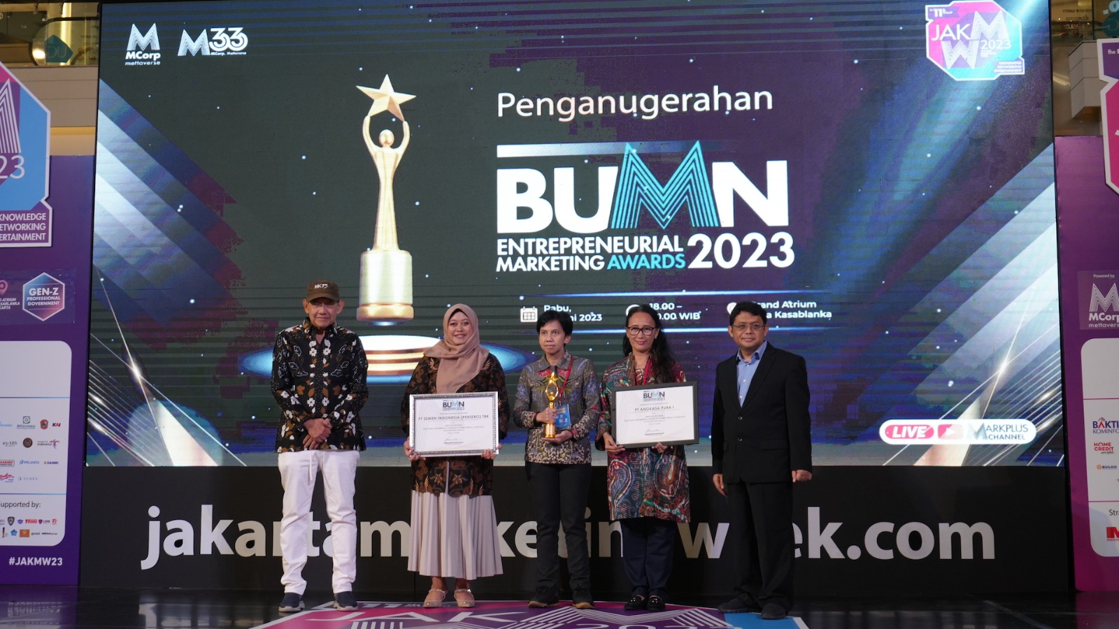 BUMN Entrepreneurial Marketing Awards, Angkasa Pura I Raih Dua Penghargaan