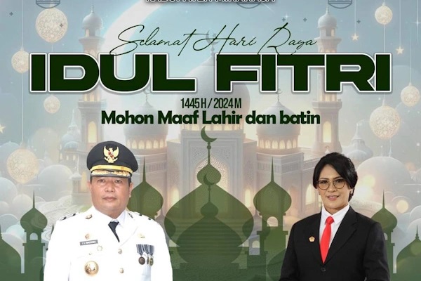Bupati Kumendong dan Sekda Watania Ucapkan Selamat Idul Fitri 1445 H