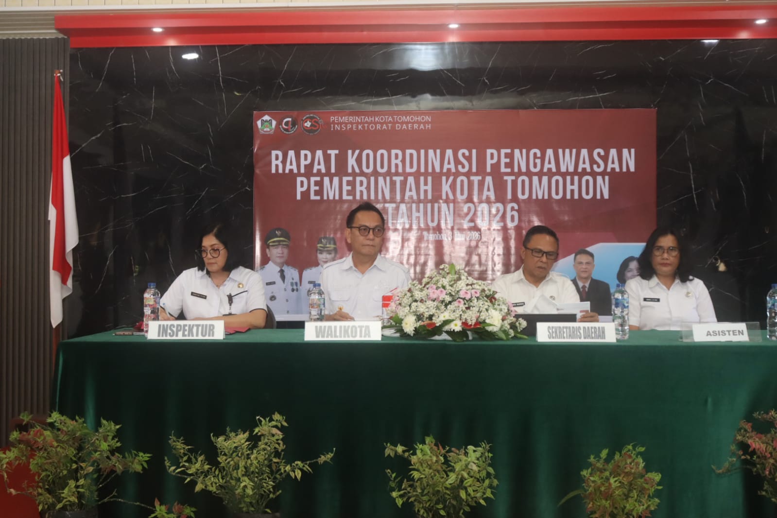 Rakor Pengawasan 2026, Wali Kota Caroll Apresiasi Opini WTP Berturut-Turut