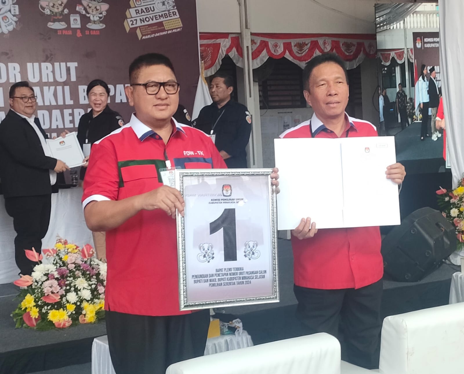 Ini Makna Nomor Urut 1 bagi Pasangan FDW-TK di Pilkada Minsel 2024