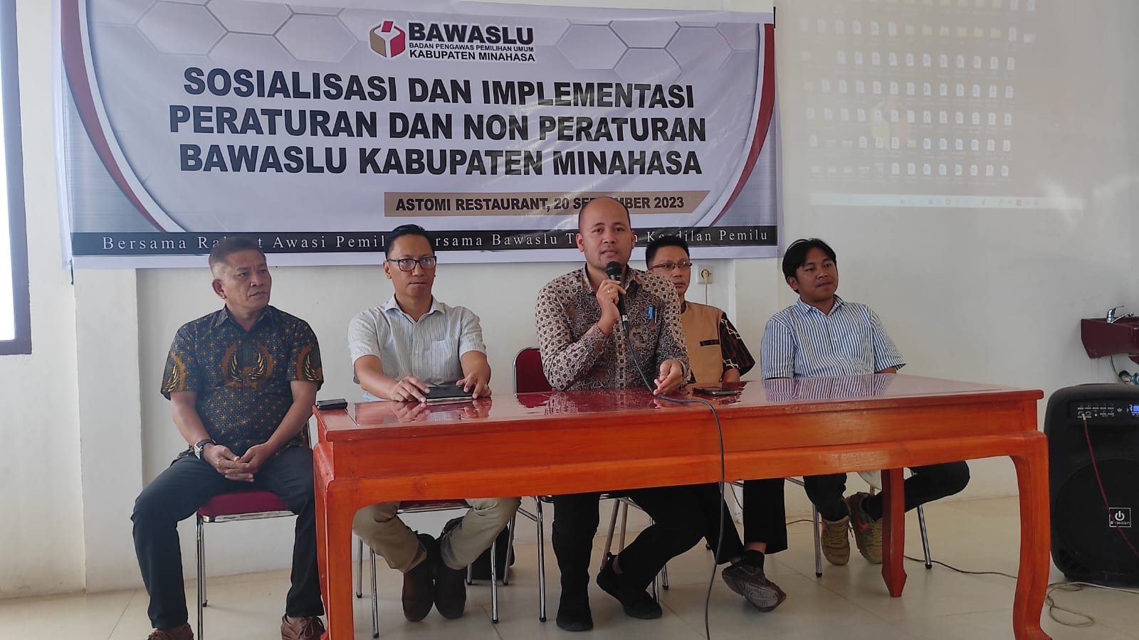 Bawaslu Minahasa Sosialisasikan Peraturan dan Non Peraturan Pemilu Serentak 2024