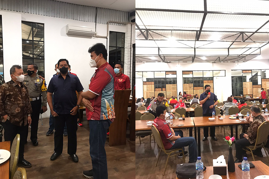 Di Jamuan Malam Kapolda Nana Sudjana,  Ini Pesan Untuk  Atlit Voli Sulut Hebat