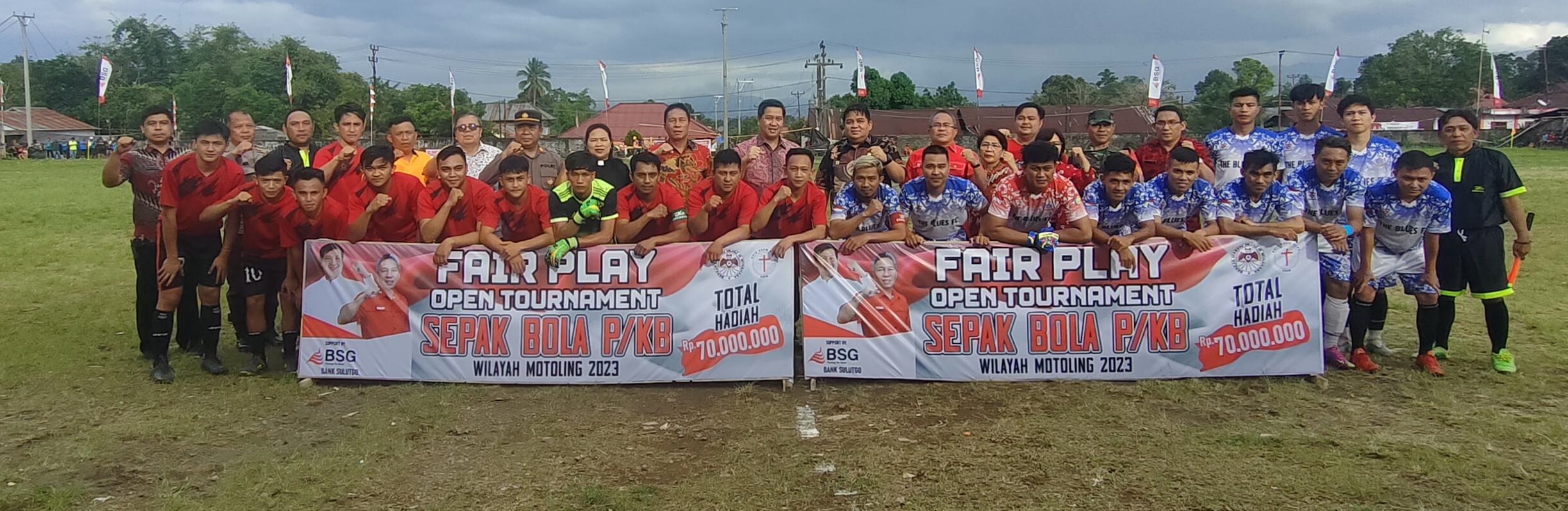 Bupati Minsel Dampingi Wagub Sulut Buka Turnamen Sepakbola P/KB Wilayah Motoling