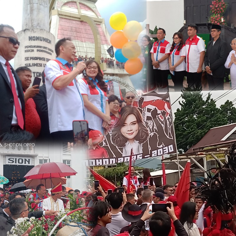 Caroll Senduk dan Sendy Rumajar Mulai Perjalanan Politik dengan Dukungan Penuh di Tomohon