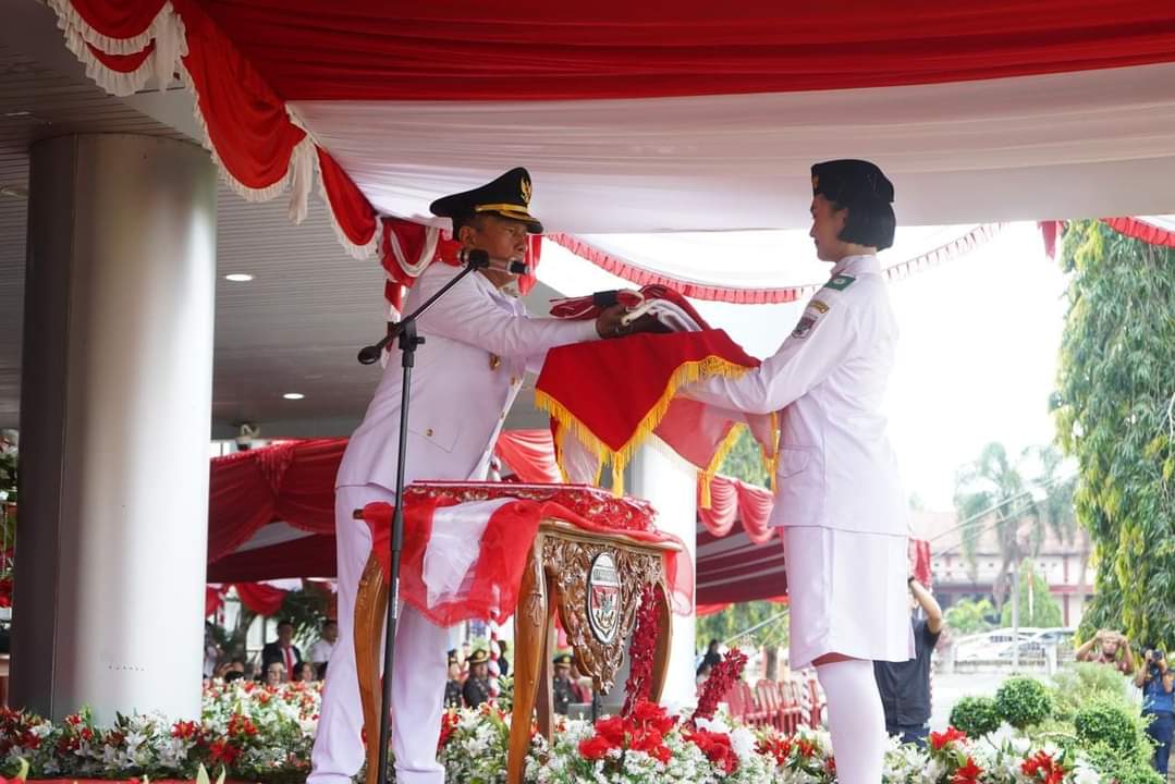 Berlangsung Khidmat, Bupati FDW Jadi Irup Upacara HUT Ke-79 RI di Minsel