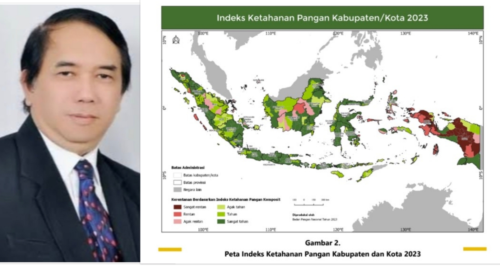 Dekan Pertanian Unsrat Dedie Tooy : Indeks Ketahanan Pangan Manado Baik di 2020-2023, Sulut Sangat Tahan