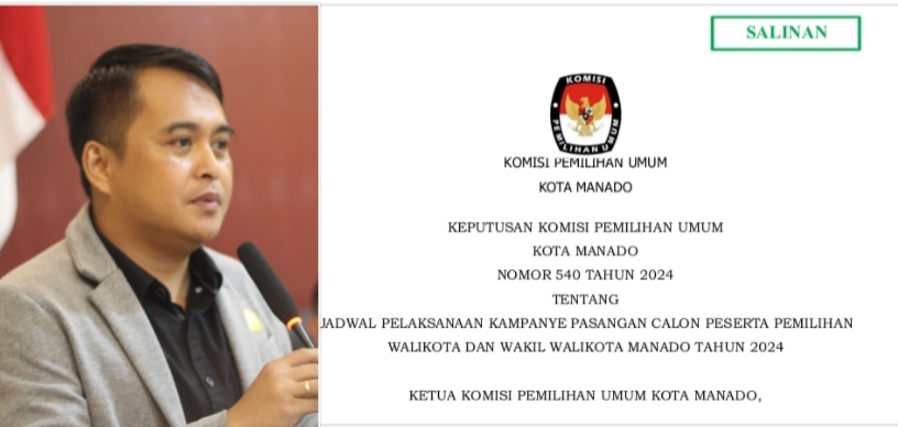 KPU Manado Keluarkan Jadwal dan Lokasi Kampanye Pilkada 2024