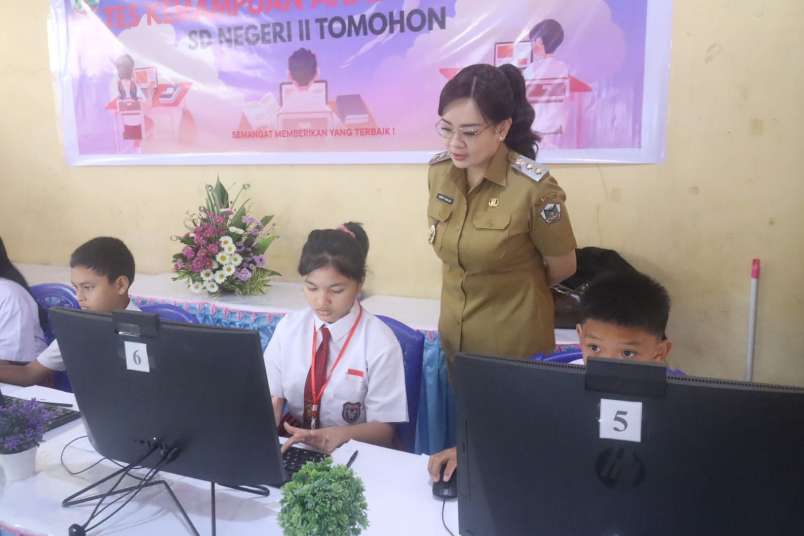 Wawali Sendy  Resmikan Pelaksanaan Tes Kemampuan Akademik Jenjang SD Se-Kota Tomohon Tahun 2026