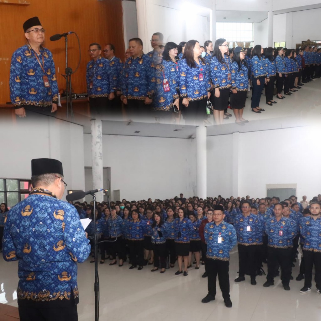 Wali Kota Tomohon Melalui Inspektur Kota Buka Apel Korpri, Tekankan Pentingnya Sinergi dan Pelayanan Prima