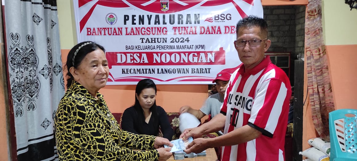 45 KPM di Desa Noongan Nikmati BLT-DD Triwulan 2