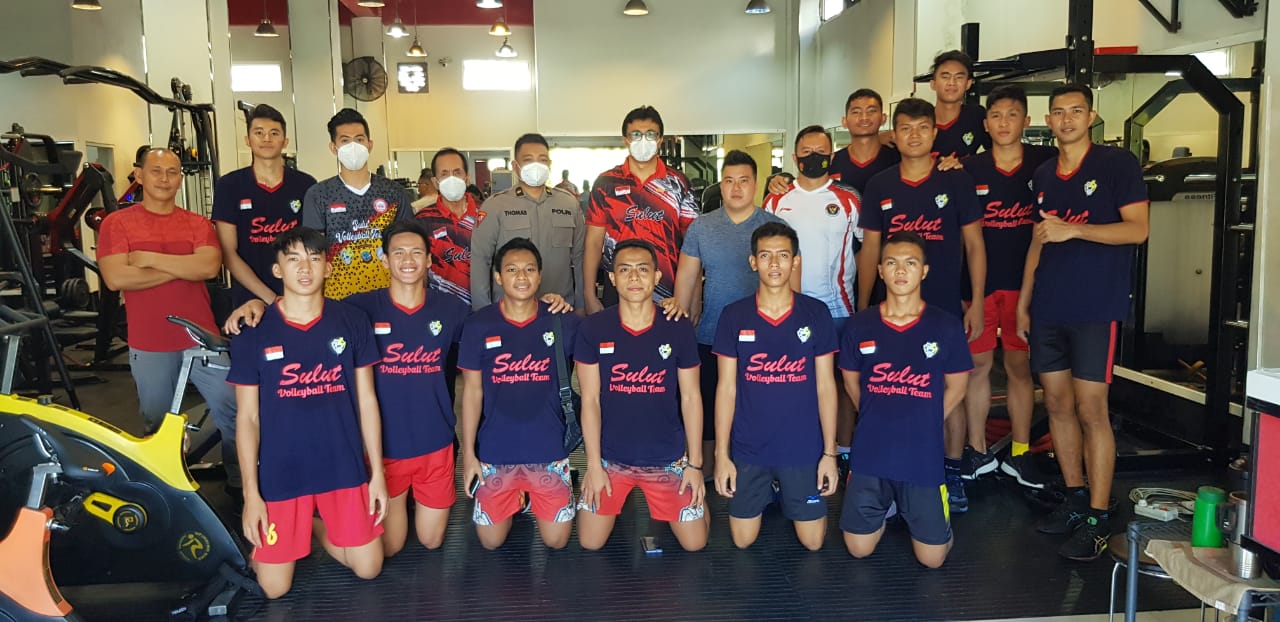 Hardcore Gym Suport Tim PON Bola Voli Putra  Sulut Hebat