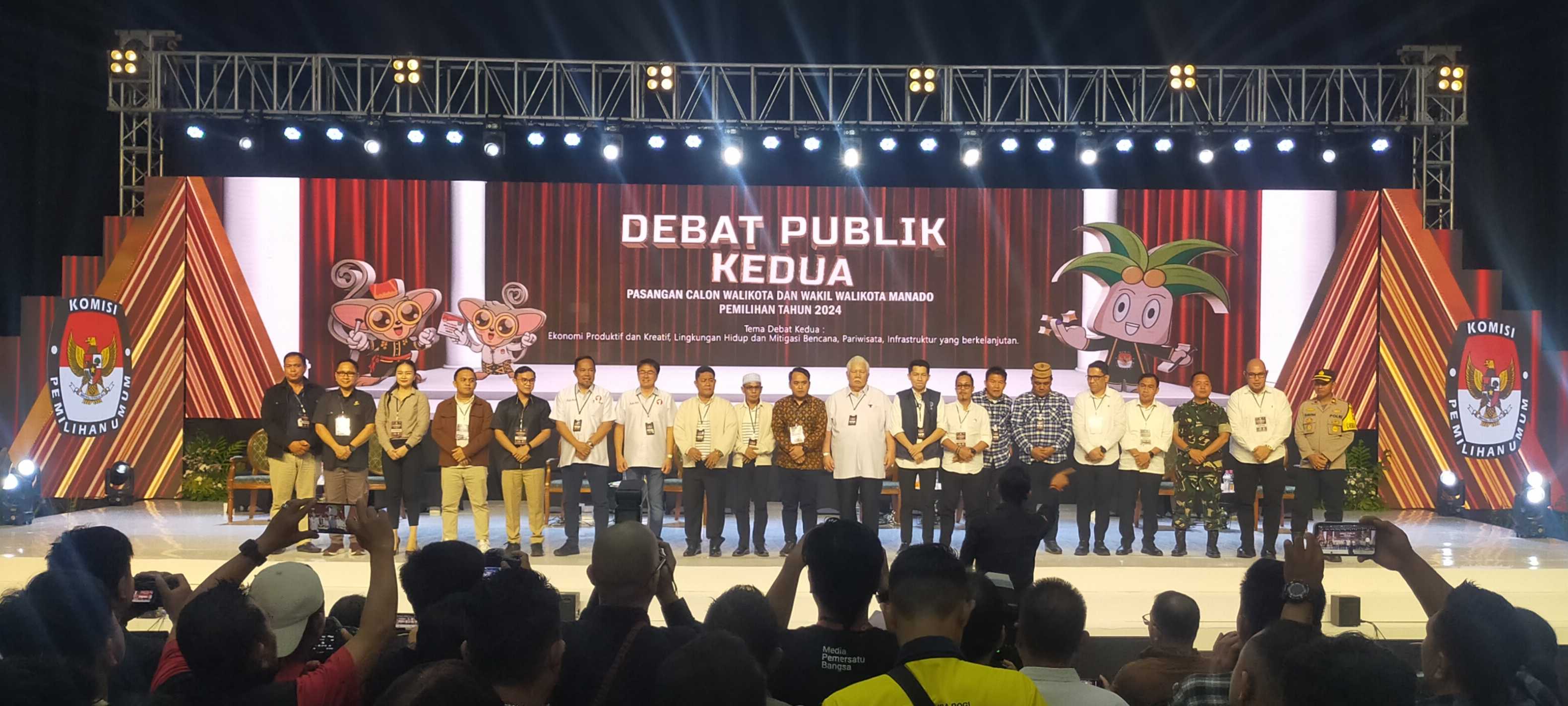 Debat Paslon Menuju Pilwako Manado Lancar, KPU Minta Jadi Sarana Meyakinkan Pemilih