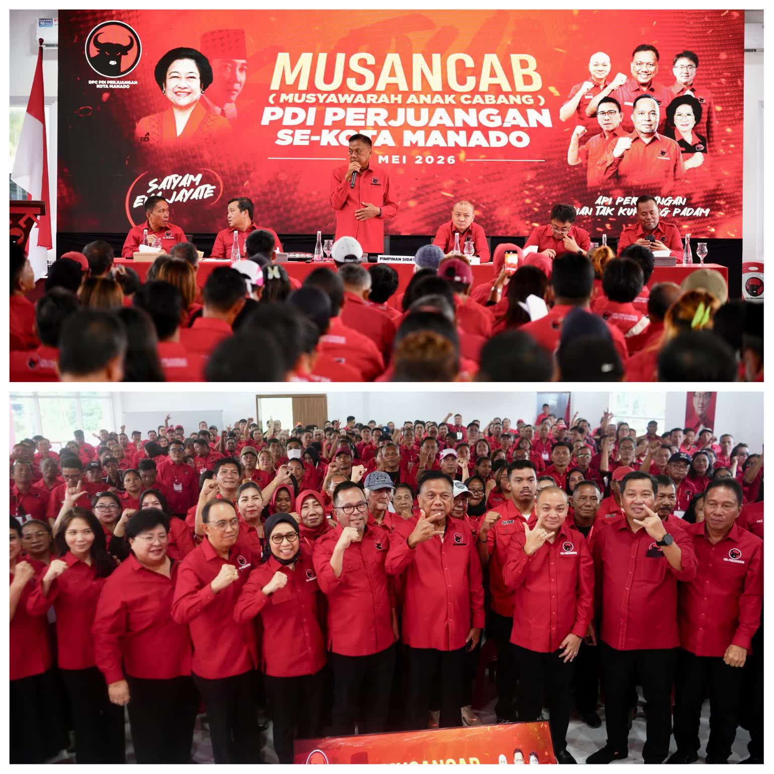 Olly Dondokambey Buka Musancab PAC PDI-P Manado, 6 Legislator Terpilih Ketua