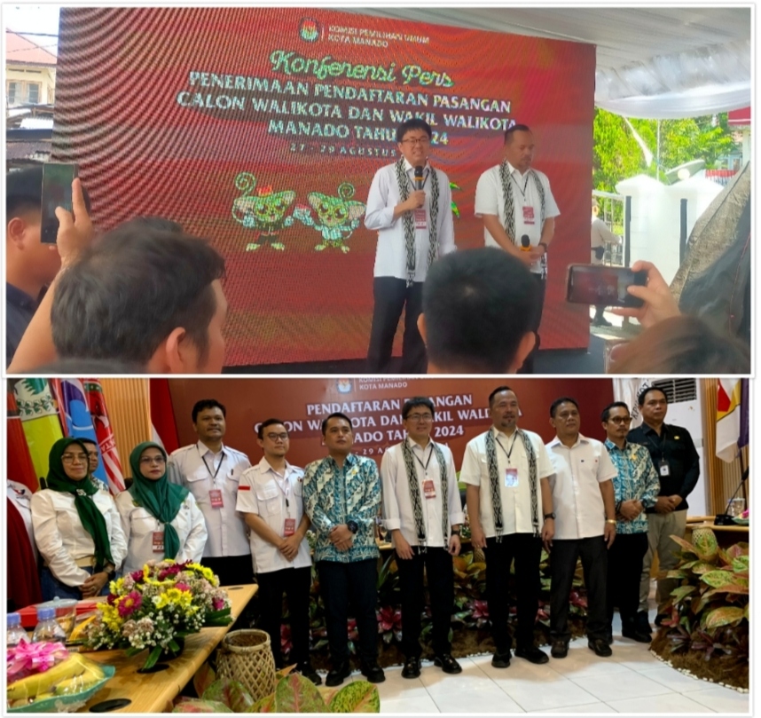 AARS Bukukan Pendaftar Pertama di KPU Manado di Hari Kedua