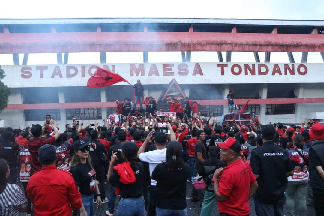 Debat Kedua, RD-Vasung Dikawal Ribuan Massa Pendukung