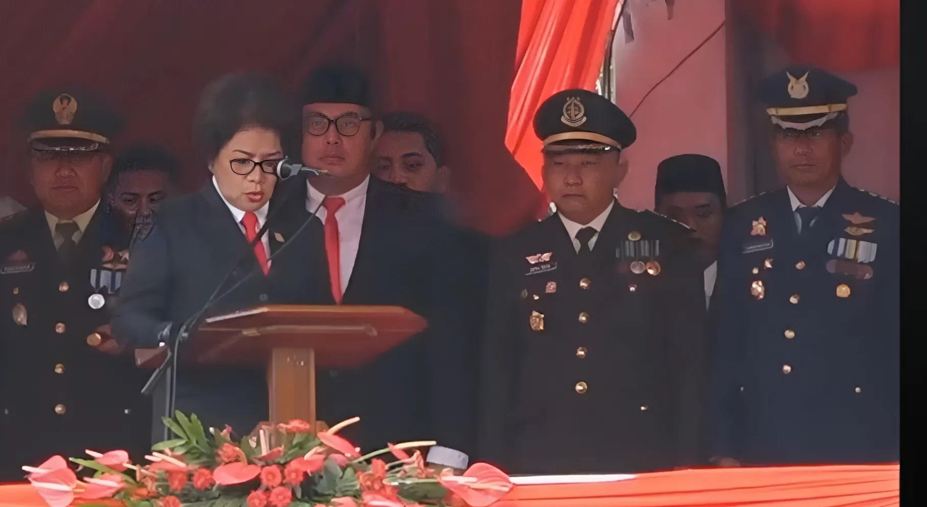 Peringati HUT RI ke-79, Aaltje Dondokambey Baca Teks Proklamasi 