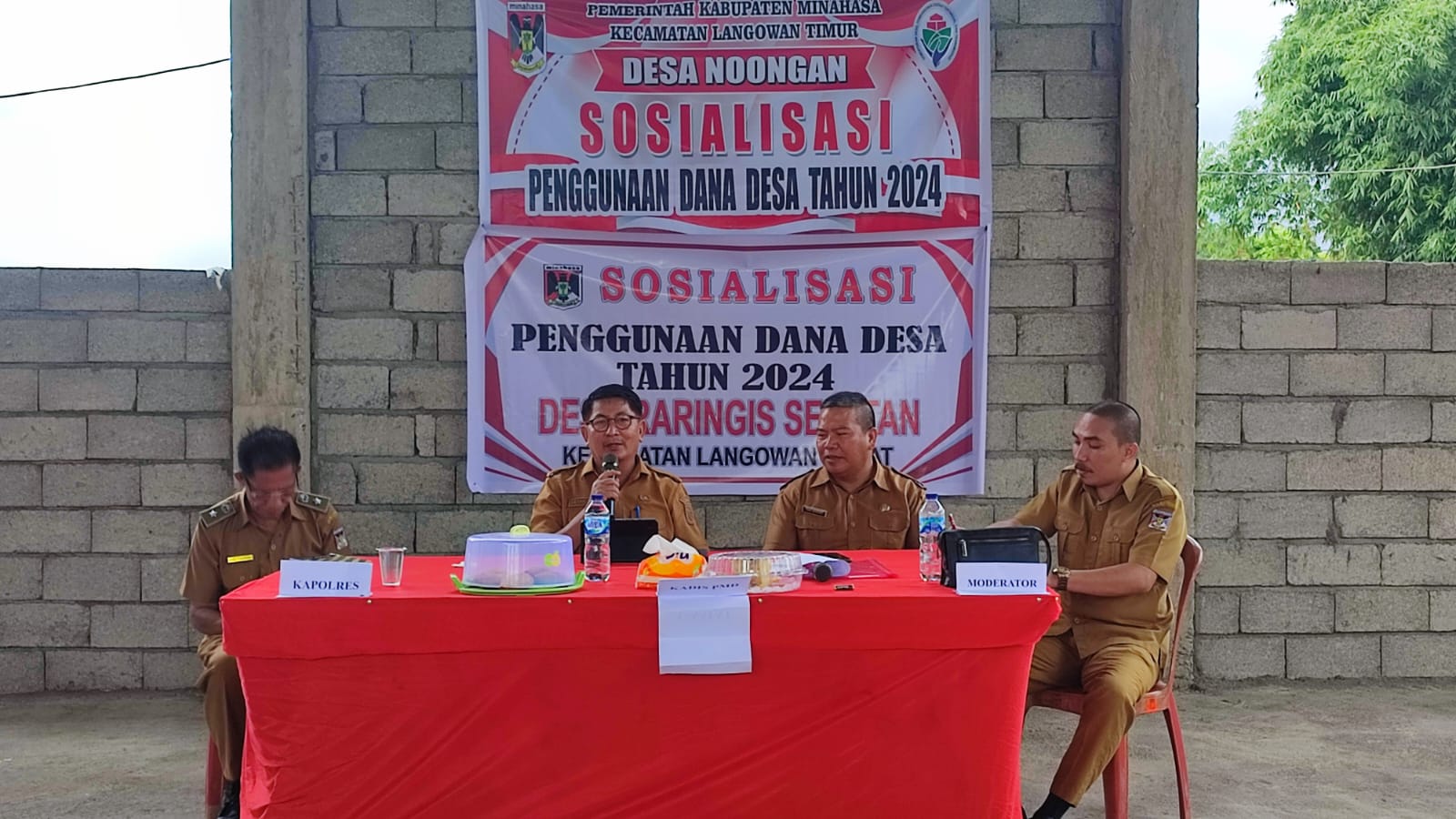 Sosialisasi DD 2024, Pemdes Noongan Hadirkan Kadis PMD Hingga Unsur Kejaksaan dan Polres