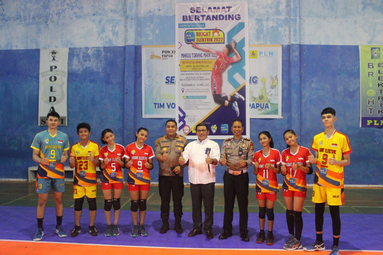 Kompetisi Voli Remaja Dihentak,  Putri Bright Jos Elektrik A Lawan New Mapalus Main Perdana