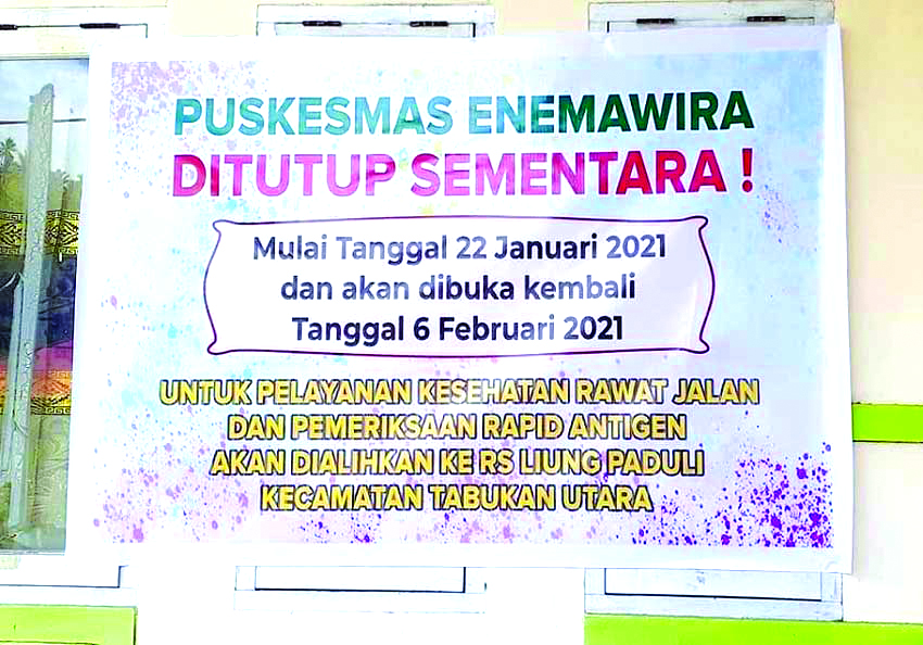 Nakes di Kepulauan Sangihe Terkonfirmasi Positif Covid-19
