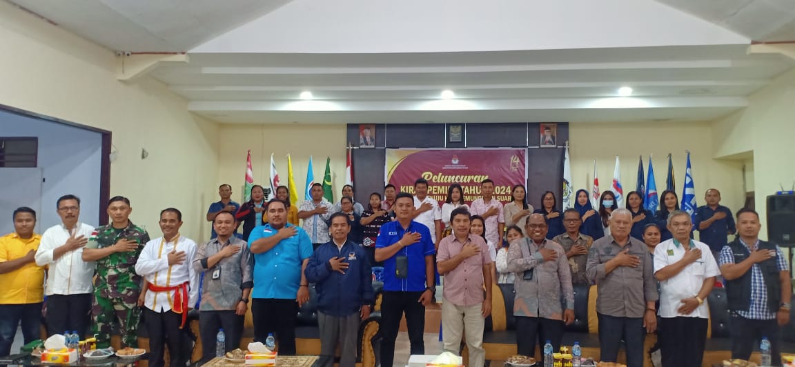 KPU Talaud Gelar Nonton Bareng Peluncuran Kirab Pemilu 2024