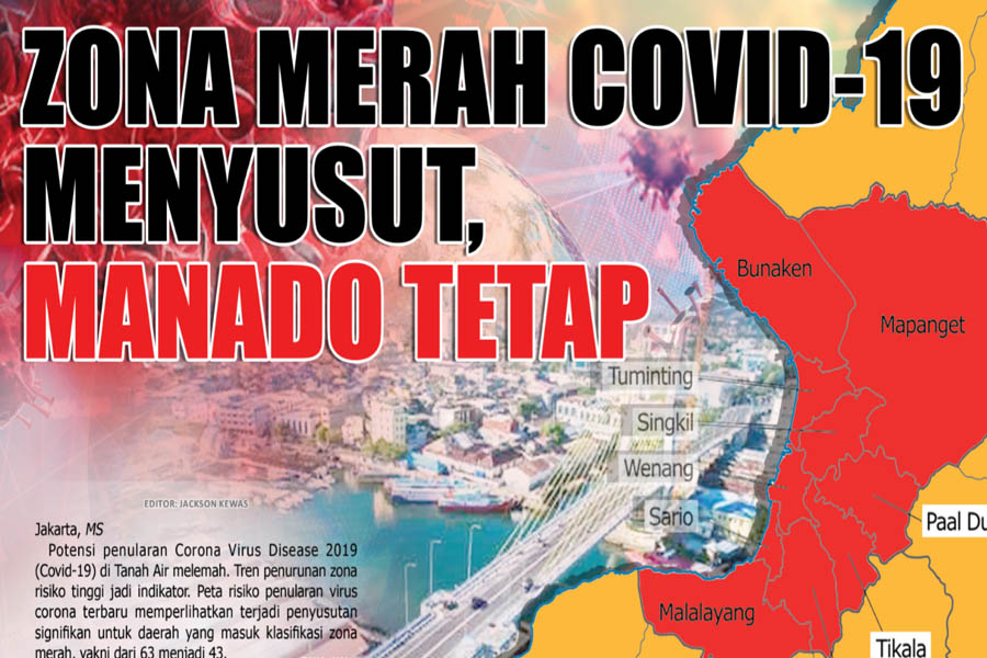ZONA MERAH COVID-19 MENYUSUT, MANADO TETAP