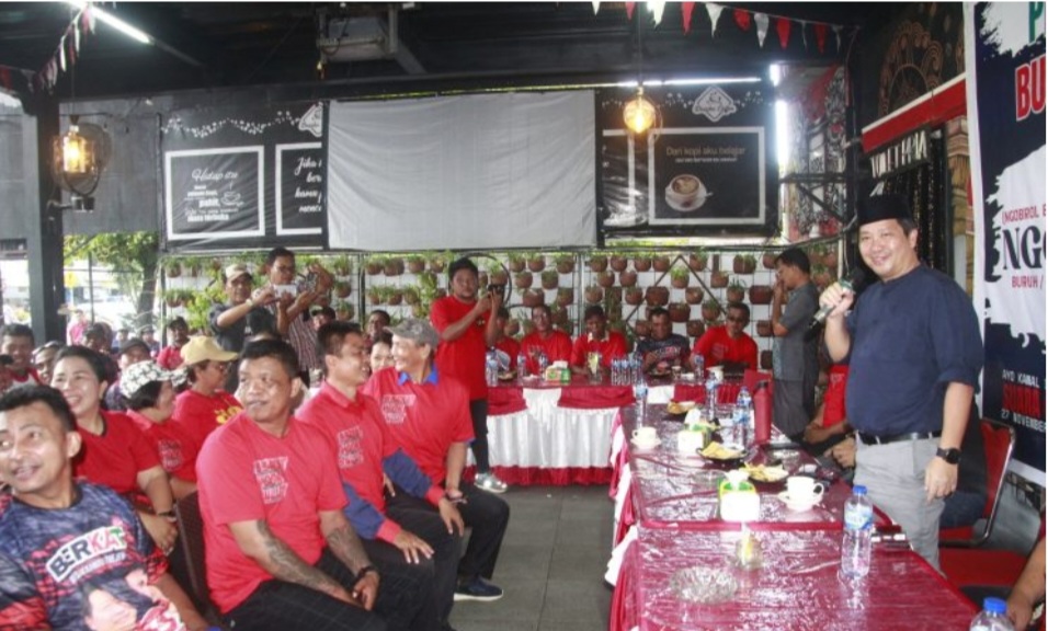 Disambut Hangat TKBM, Cagub Steven Kandouw Komit Tingkatkan Kesejahteraan Buruh