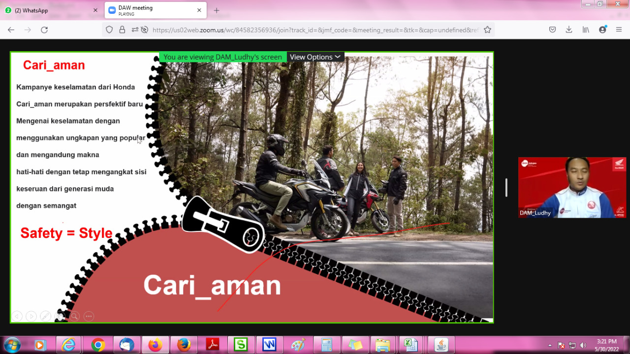 Komunitas Lady Bikers Honda Ikuti Pelatihan Safety Riding