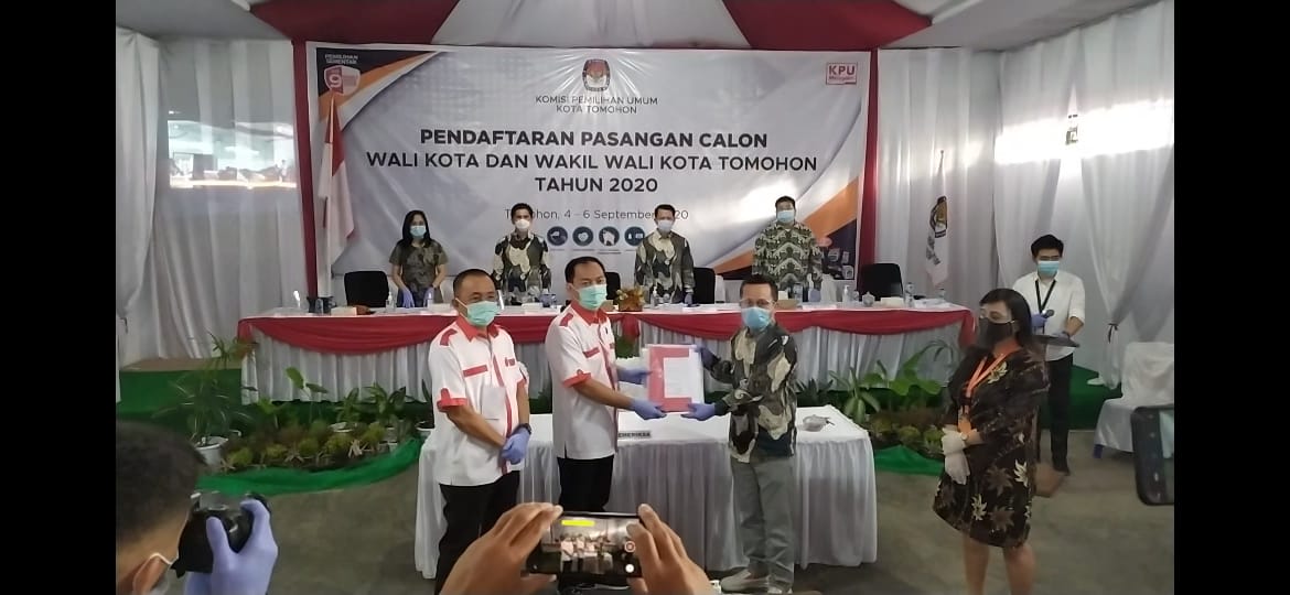 CS-WL Resmi Daftar di KPU Tomohon